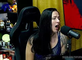 bi mejia begs ruan to squeeze her pierced tits hard outside