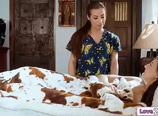 😏 teen sneaks plan to lick hot school nurse beaver