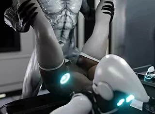 Huge Ass Robot Pounded By Monster Alien Cock