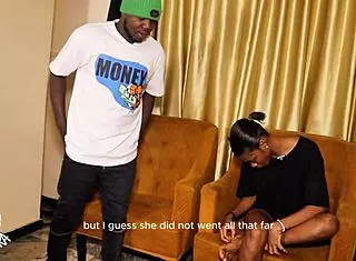 Hot Damn! Pretty Ebony Princess Licks Fingered by Sister's Boyfriend in Narrow Ass Worship Fuck!