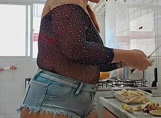 doing live with shorts shoved deep in my ass