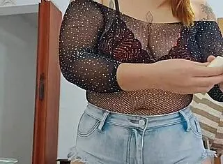 doing live with shorts shoved deep in my ass