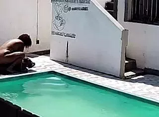 caught my neighbor fucking black stud in the pool