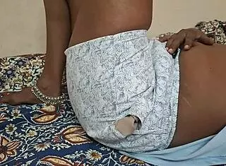 hot tamil wife strips teases big cock lover