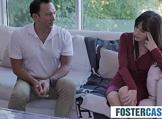 What if cute foster stepdaughter gets punished by dad for skimpy clothes?