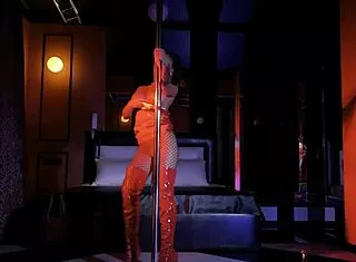 Horny Monika Fox Strips Anal Toys Pierced Nipples Squirting