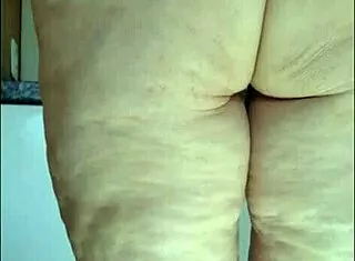 hidden cam catches stepmom in kitchen just panties sheer blouse