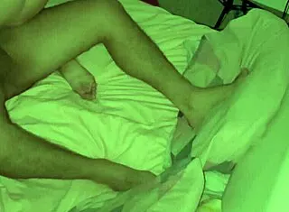 Step Son Fucks Blonde Mom's Big Tits Wet Pussy Morning Bedroom Lingerie