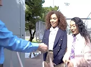 teacher pounds tree hugging students on desk eye rolling mentoring