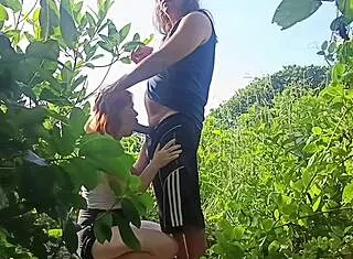 Naughty redhead milf caught fucking bareback on guarujá beach