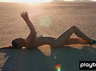 Willa Prescott's Big Natural Tits Desert Pose