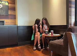 starbucks coeds flash panties beg strangers anal orgy episode three with buttplugs cum swaps