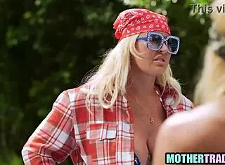 Step moms dare sons to fuck in wild group truth game