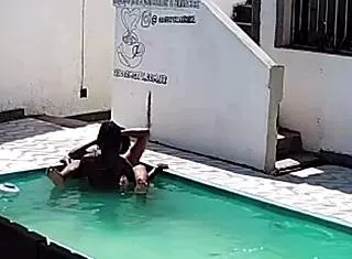caught my neighbor fucking black stud in the pool
