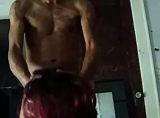 Damn girl, that chocolate bbw ass suckin my dick deep!