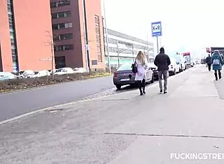 charming czech babe needs cash on the street 🚶‍♀️💸