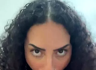 Watch This Curvy Latina's Sloppy Deepthroat Lead To Cum On Natural Tits Explosion!