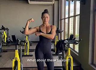 😩 from gym teasing to hard doggy creampie... latina fitness ebony babe's curvy hairy pussy wrecked 💦🔥