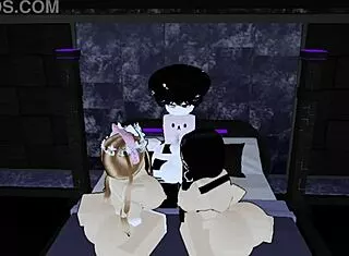 petite femboy joins threesome slut play