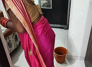 bhabhi sneaks hardcore pussy pounding and anal from boyfriend. hot cum fills her shaved holes completely.