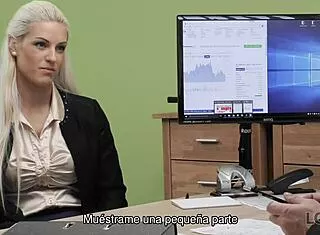 loan4k agent can't wait to shove cock deep in blanche's adorable tight pussy?