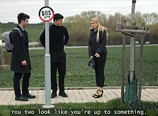 Threesome Shock! Horny Mrs Principal Joins MMF Car Fuck!