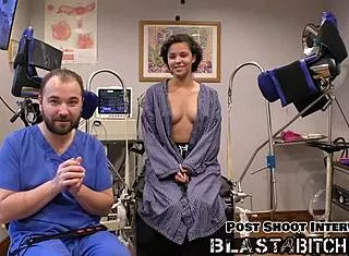 oh god patient rebel wyatt's pierced pussy is getting cum blasted by the doctor!