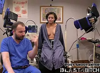 oh god patient rebel wyatt's pierced pussy is getting cum blasted by the doctor!