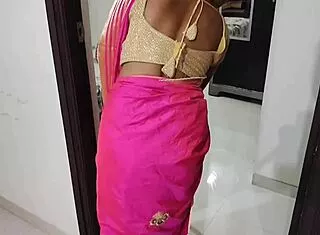 bhabhi sneaks hardcore pussy pounding and anal from boyfriend. hot cum fills her shaved holes completely.