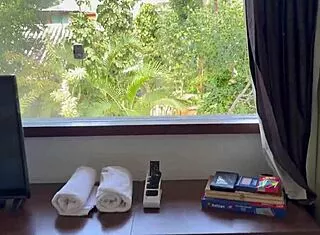 divorced latina neighbor gets raw creampie for her towel!