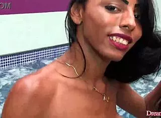 Adrielhy Bronze flaunts black tranny assets!
