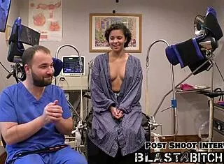 oh god patient rebel wyatt's pierced pussy is getting cum blasted by the doctor!