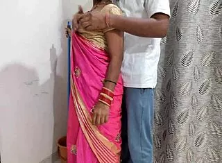 bhabhi sneaks hardcore pussy pounding and anal from boyfriend. hot cum fills her shaved holes completely.