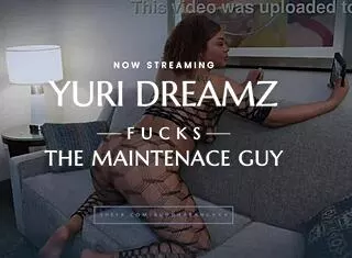 Yuri Dreamz Tempts Hotel Maintenance with Massive Cock Ride
