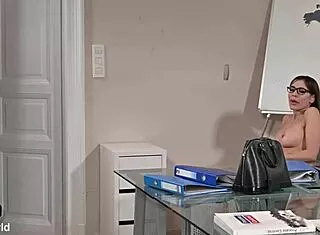 shy intern gets seduced by cock hungry boss angelica heart for office pounding