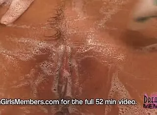 Does her smooth shave make that shower pussy irresistible?