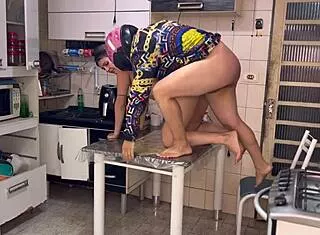 Naked wife takes water delivery guy with her hot huge pussy ready to cum