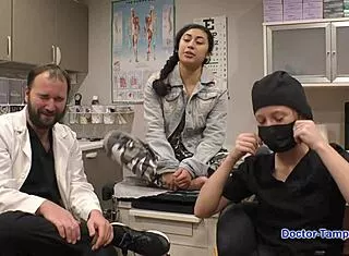 dr tampa gropes jasmine rose in fetish physical exam