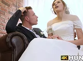 Beautiful Bride Rides Stranger Cock As Hubby Cuckolds Missionary Style