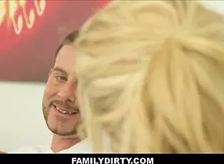 Blonde teen stepsis bailey brooke seduces stepbro tony during yoga workout