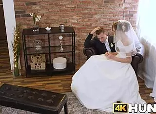 Beautiful Bride Rides Stranger Cock As Hubby Cuckolds Missionary Style