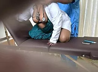 doctor walks in on nurse getting fucked hard in clinic 😲💦