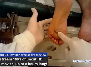 dr tampa gropes jasmine rose in fetish physical exam