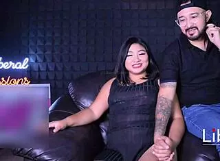 big tits horny latina fucks swinger couple 🔥🍑