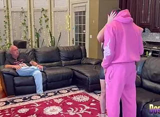 cuckold watches his 50yo squirting wife fuck young bull?