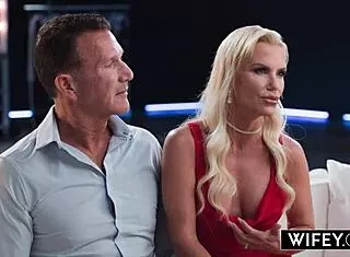 oh tatiana steele my hot blonde milf uh got filled by huge bbc while hubby films