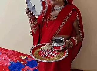 beautiful indian babysitter bends over bedroom for dirty first-time doggystyle pussy licking