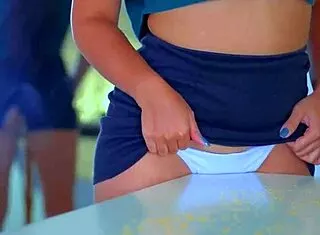 Table Corner Fuck Makes My Pussy Squirt So Hot!