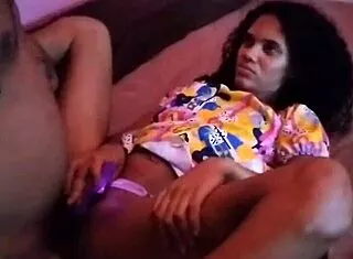 skinny latina slut bent over doggystyle while watching cartoons!