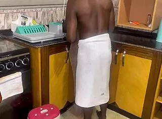 pregnant african teen fucked bent over by bbc in kitchen